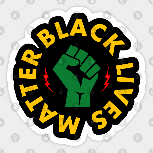 Black Lives Matter Fist Sticker by Rebrand